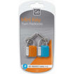 Picture of PADLOCK MINI TWIN KEY BLUE/ORANGE